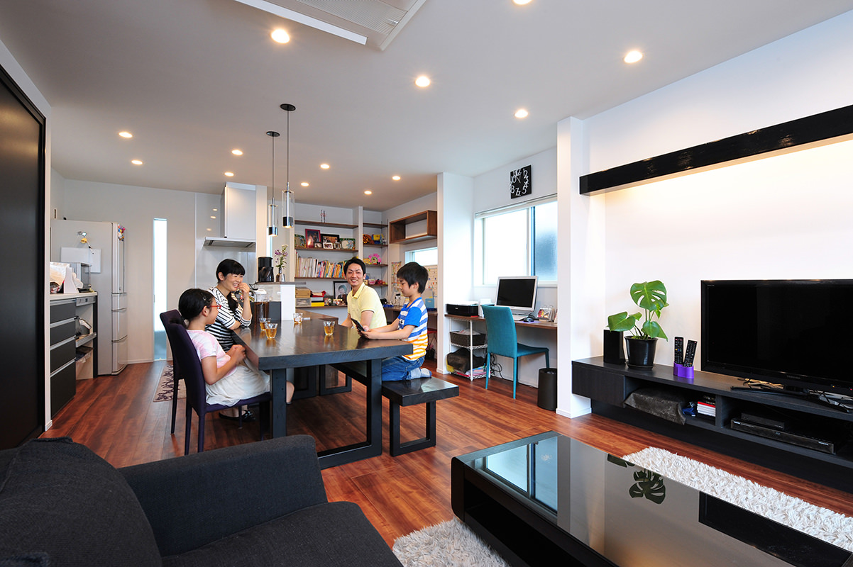 画像：Kさん 4人家族