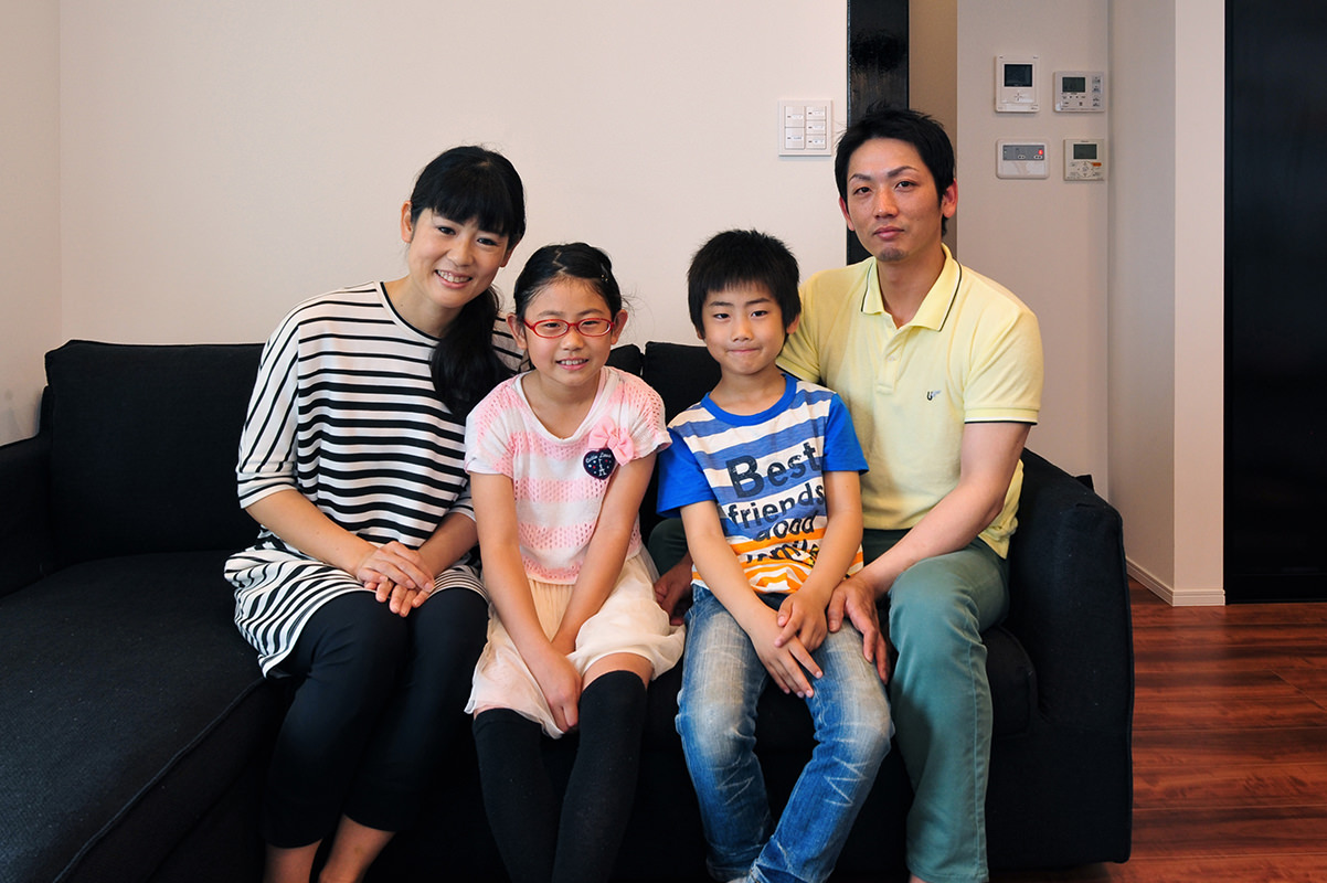 画像：Kさん 4人家族