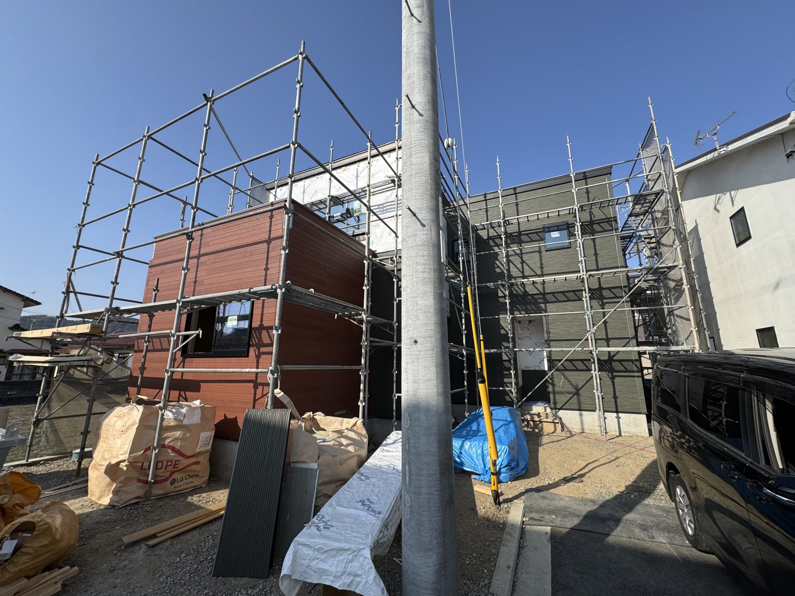 画像：外壁工事も順調です！by.中村【1月20日】