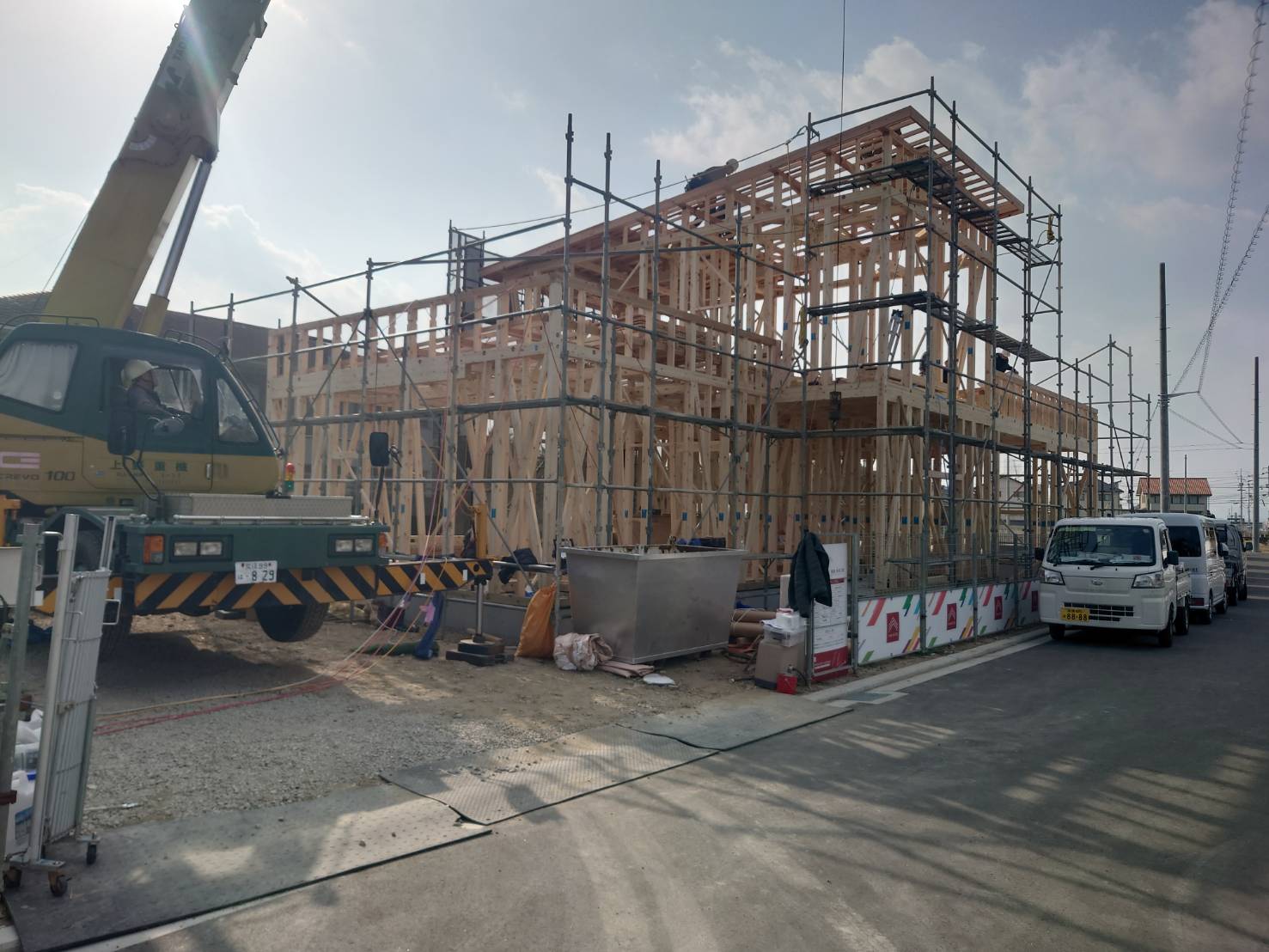 画像：祝　上棟(;´∀｀)　by秋山（01.27）