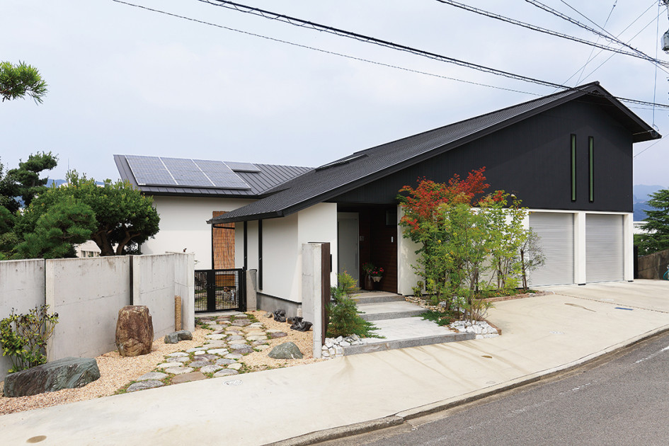 画像：中庭のある家