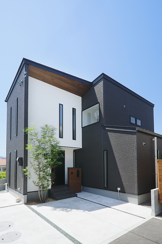 画像:白に包まれる家